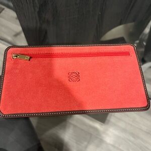 LOEWE Suede pouch